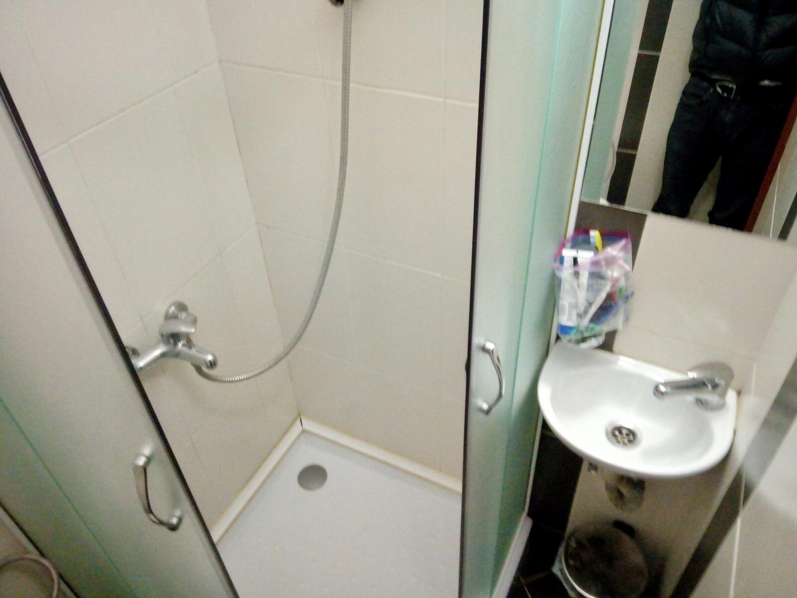 fullsizeoutput_979 We were calling it the presidential suite. I accidentally deleted the photo of the room, which was the best, but it was literally a twin bed and a foot and a half of space to one side XD