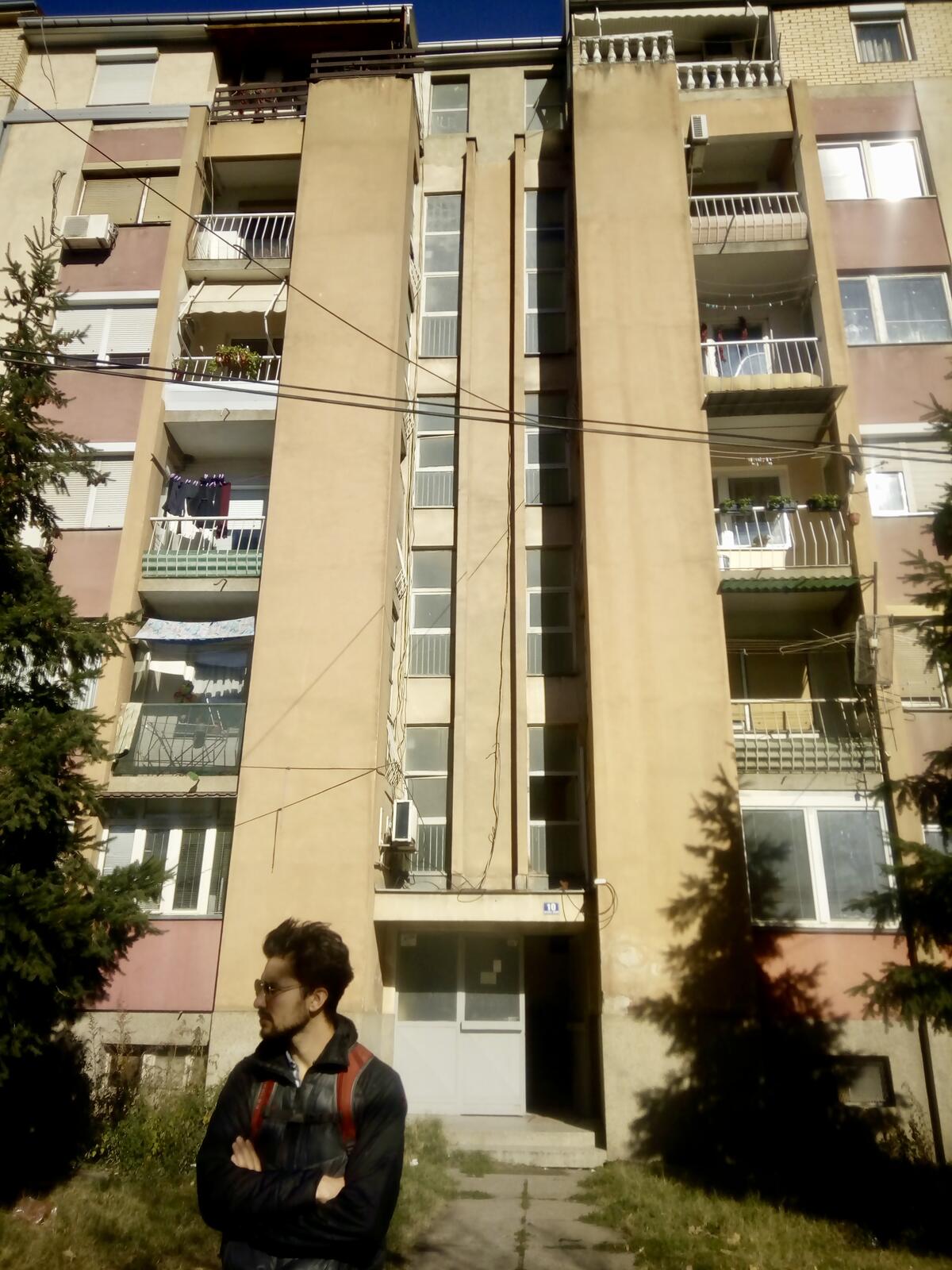 fullsizeoutput_98c Outside Kristina's grandparents apartment.